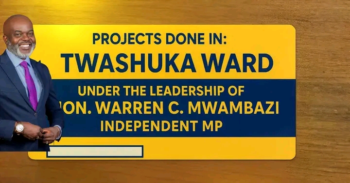 Projects Done in Twashuka Ward-CDF & CAPITAL PROJECTS (-Completed  -Ongoing -Approved)