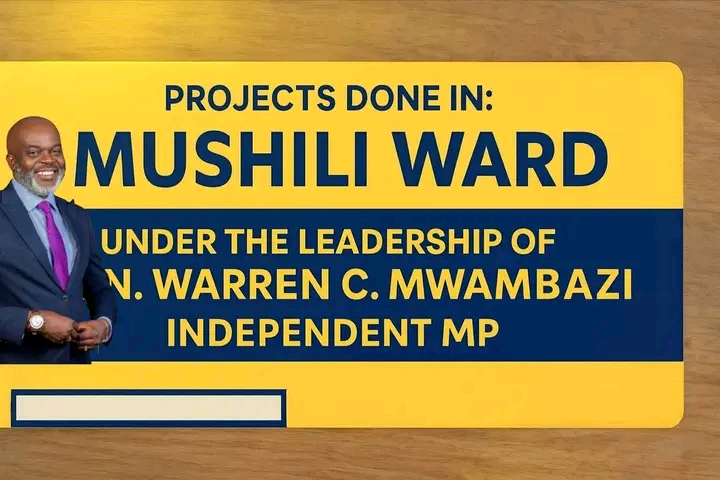 Projects Done in Mushili Ward-CDF & CAPITAL PROJECTS (-Completed -Ongoing -Approved)